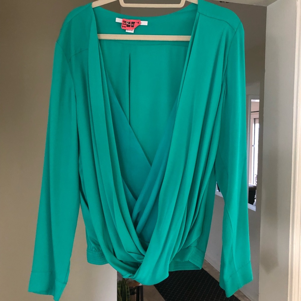 DVF green top - best suited for smaller chest